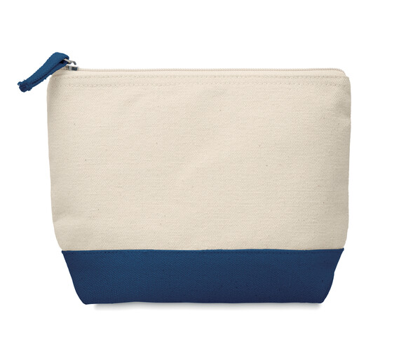 Trousse en coton bicolore Kleuren - Bleu