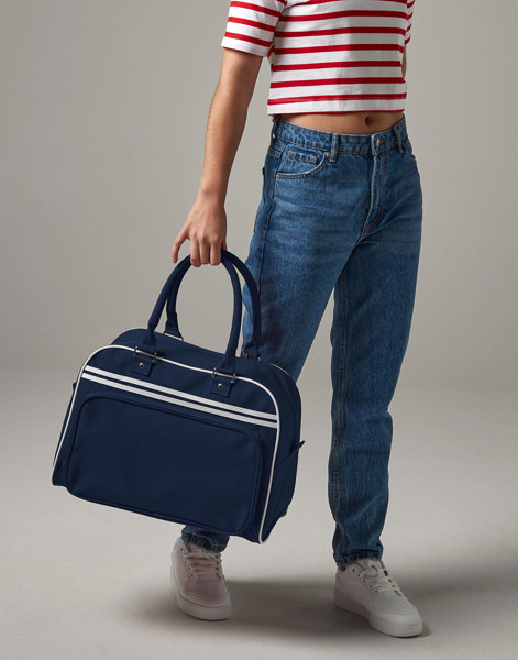 Retro Bowling Bag - Black / White / ONE SIZE