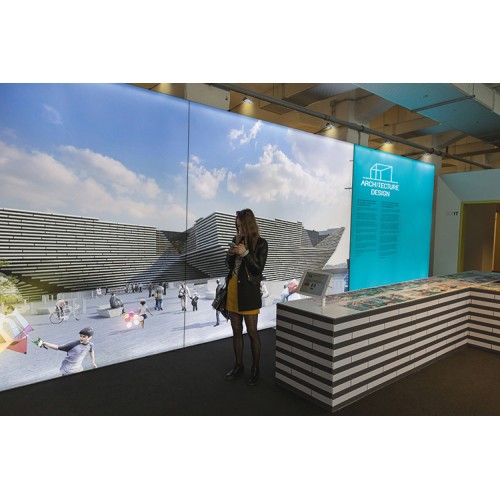 Pop-up stena showroom 3x3, alu okvir