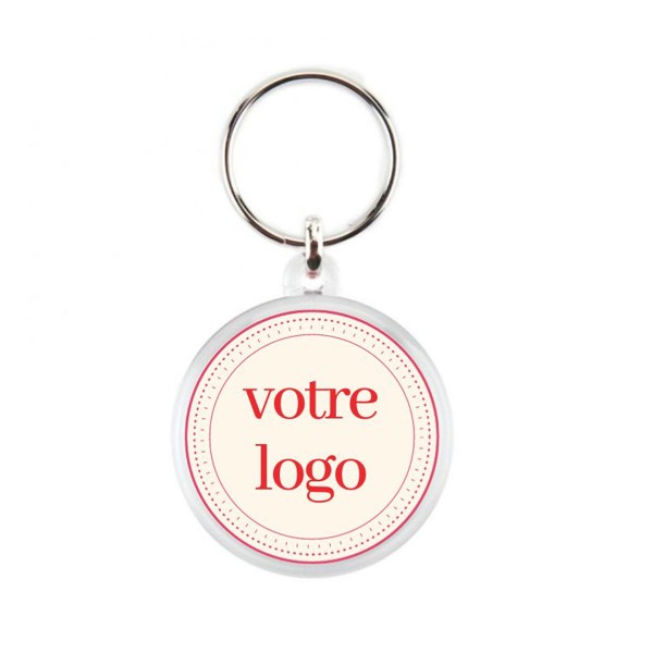 37 mm round key ring - France