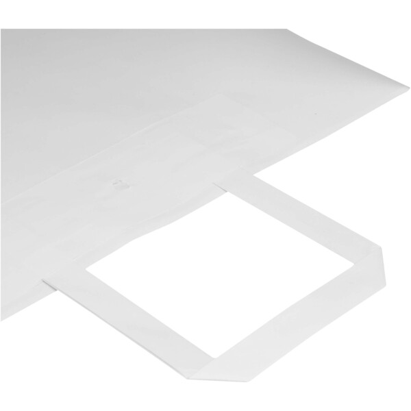 Kraft papieren tas 80–90 g/m² met platte handvatten – 32 x 17 x 39 cm - Wit