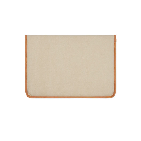 VINGA Pochette ordinateur 14" en toile recyclée GRS Bosler - Béžová