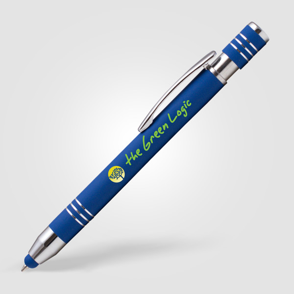 Stylo Morrison Softy Stylet - Bleu foncé / Jet d’encre 4 couleurs