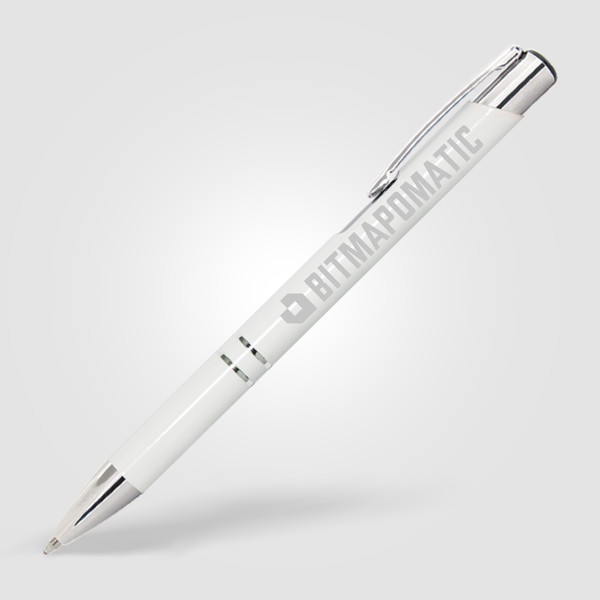 Stylo Crosby Brilliant - Blanc / Laser