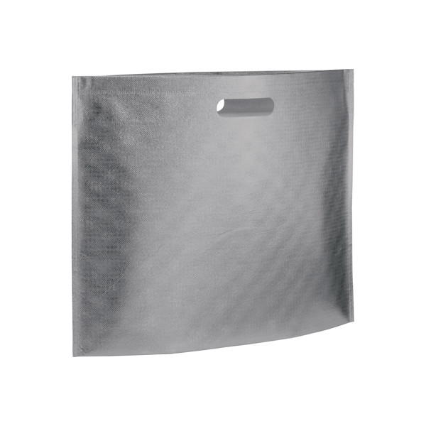 Laminated Non Woven Thermowelded Shopping Bag - Silver