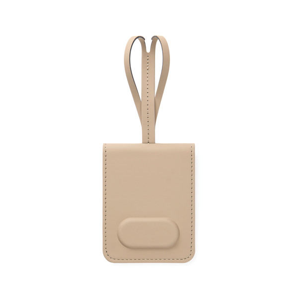 VINGA Baltimore RCS Luggage Tag With Finder Dual - Greige