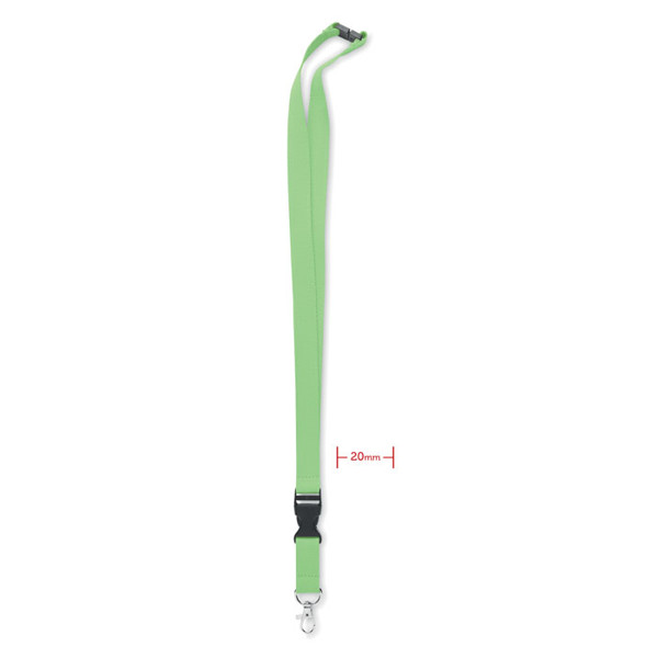 Lanyard cotton 20mm Lannycot - Lime