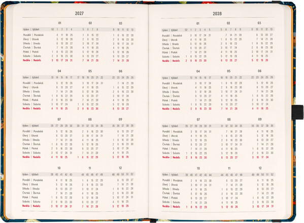Notique Planbook Diář/Notes Harry Potter – Bradavický Expres 2027, 13 x 21 cm - Východní