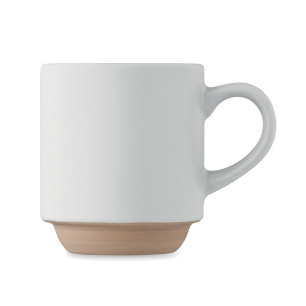 Ceramic stackable mug 170 ml Cerack - White