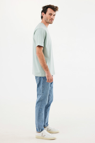 IQONIQ Nikko tričko z hrubej recyklovanej bavlny - Iceberg Green / XXXL