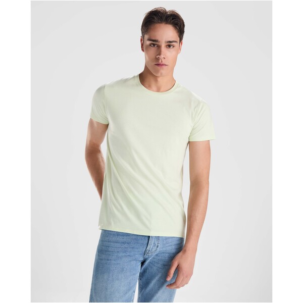 T-shirt de manga curta algodão orgânico para homem de 175 g/m² "Breda" - Vermelho pálido / 3XL