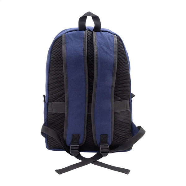 Sac à dos en canvas recyclé Recabak - Bleu