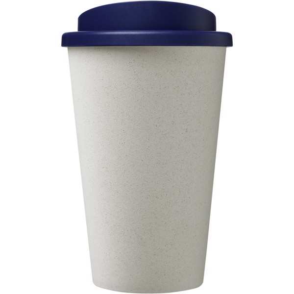Gobelet recyclé isolant de 350ml Americano® Eco - Blanc / Bleu