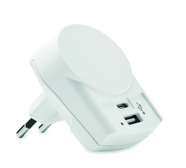 Skross USB polnilnik 27W, 2-port Type-C, Type-A