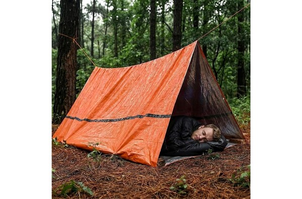 Outdoor survival compact emergency shelter tent - Orange