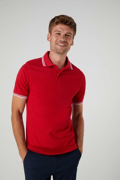 Polo majica s rastezljivim vrhom - Crna / Žuta / S