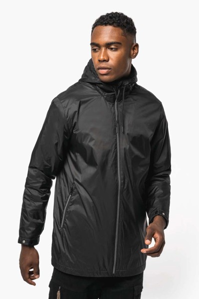 Unisex Hooded Jacket With Micro-Polarfleece Lining - Silver / 2XL