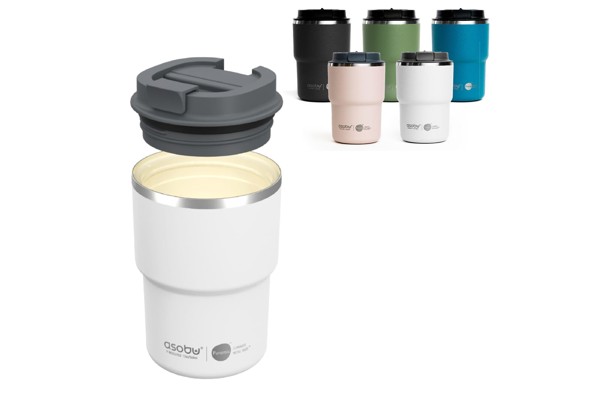 Asobu Puramic thermo mug 355 ml, vacuum insulated - Pastel Pink