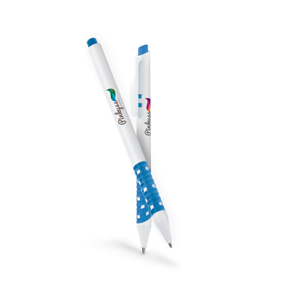 STYLO BILLE PLASTIQUE ECRITURE BLEU - Jaune