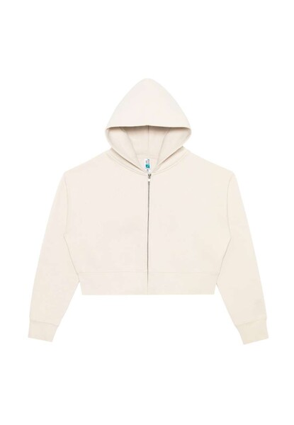 WOMENS RELAXED CROP ZIP