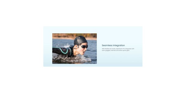 Shokz OpenSwim Pro, headphones in front of the ears 32GB, dual mode Bluetooth+MP3