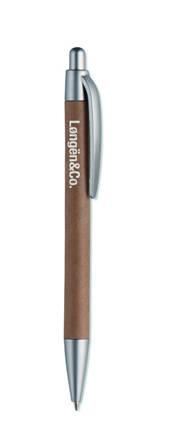 Carton barrel ball pen Pushton