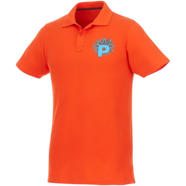 Helios - koszulka męska polo z krótkim rękawem - Pomarańczowy / L