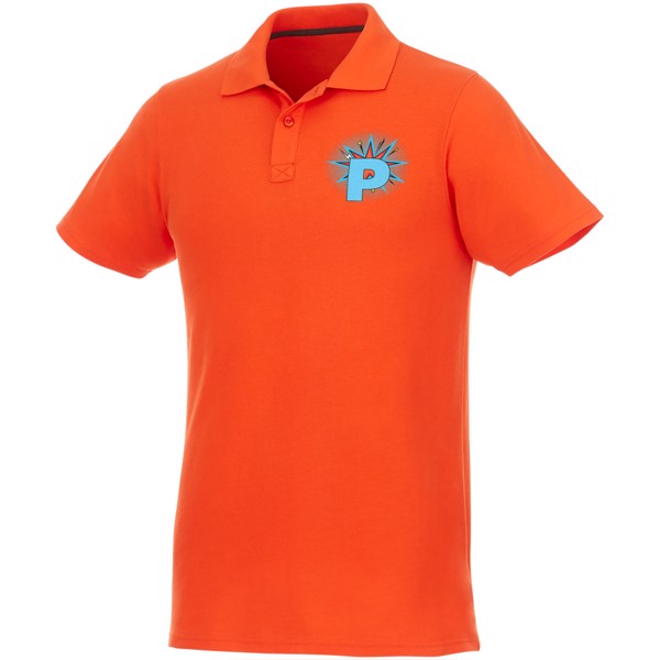 Polo Helios a manica corta da uomo - Arancione / L