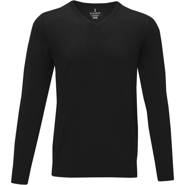 Stanton men's v-neck pullover - Solid Black / 2XL
