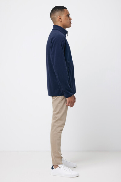 Polaire à zip en polyester recyclé IQONIQ Talung - Bleu Marine / XXL