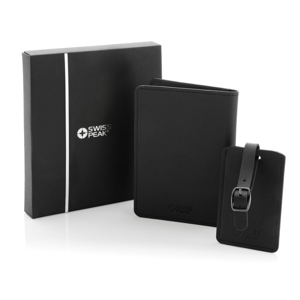 Swiss Peak travel set,recycled PU,GRS certified