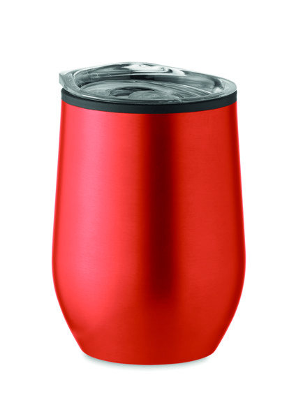 Potovalna skodelica Chin Chan, nerjaveče jeklo, 350 ml - Rdeča
