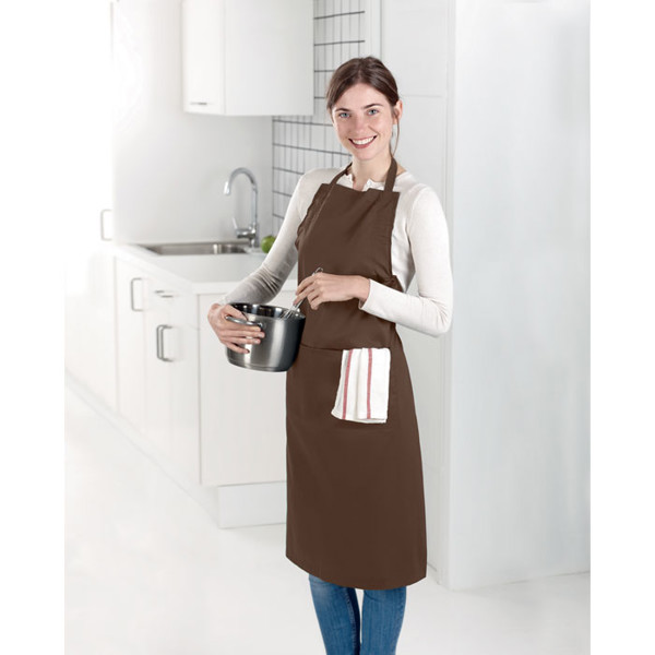 Opremljen predpasnik Kitab, 190 g/m², 2 žepa - Bela