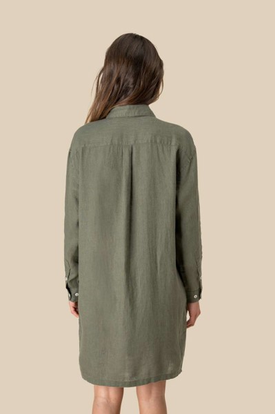 Ladies' Linen Dress Shirt - S