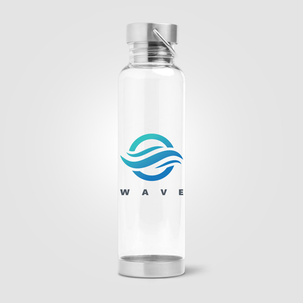 Bergen - 830 ml Tritan Renew Sport Water Bottle - Clear / 4 Colour inkjet