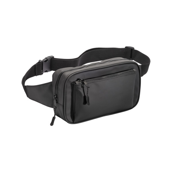 Marsupio In Poliestere Water Resistant. Tasca Frontale Con Cerniera E Cintura Regolabile