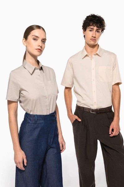 Ace - Short-Sleeved Shirt - Marl Storm Grey / XS