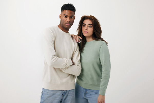 Lehká mikina Iqoniq Etosha z recykl. bavlny - Ivory White / XS