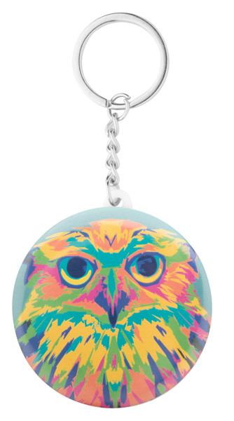 Pin Button Keyring KeyBadge Bottle