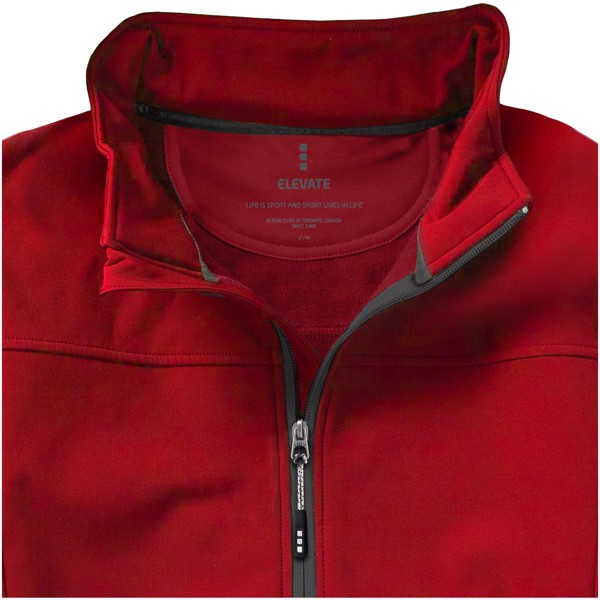 Langley men's softshell jacket - Red / M