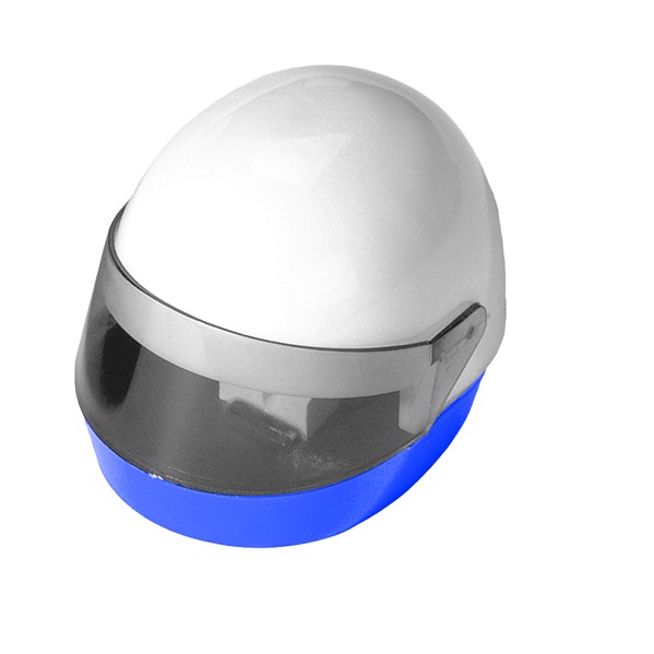 Bleistiftspitzer "Helm" - Weiss / Blau
