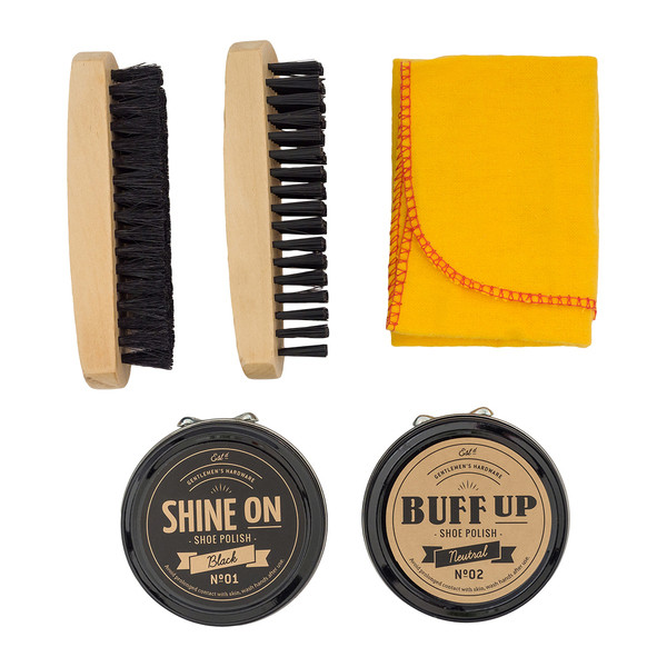 Derby shoe shine kit