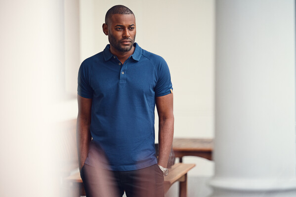 Harvest Brookings Polo Modern Fit White S