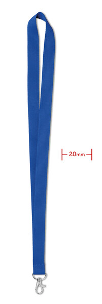 Tour de cou  20 mm Simple Lany - Bleu Royal