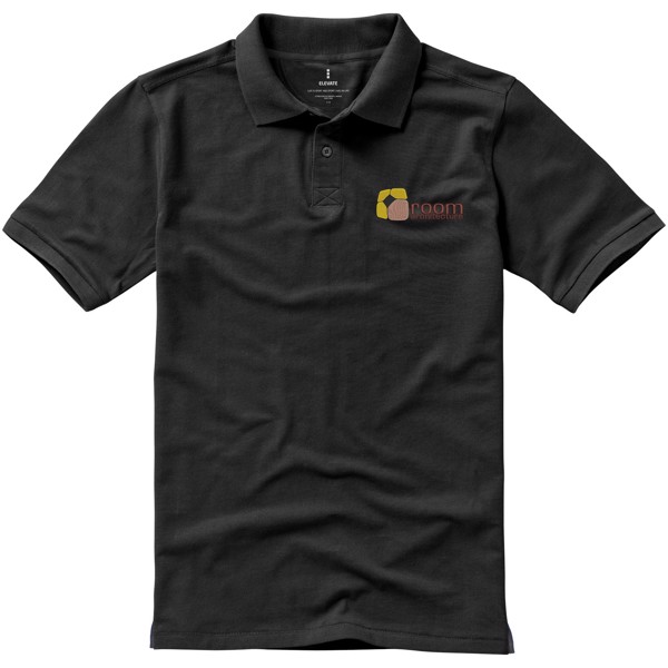 Polo de manga curta para homem de 200 g/m² Calgary - Antracite / L