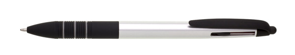 Sarno Plastic Ballpoint Pen, 3 in 1 - Silver