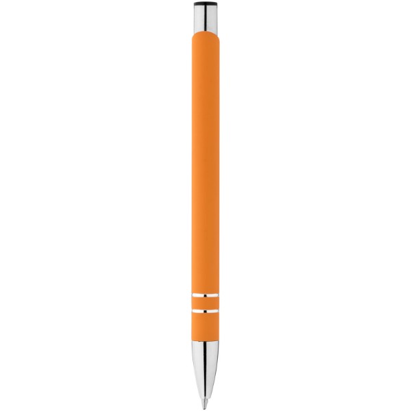 Corky ballpoint pen with rubber-coated exterior - Orange
