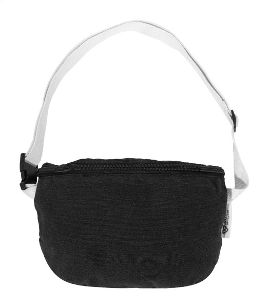 Recycled Canvas Waist Bag Rekan Hip - Black