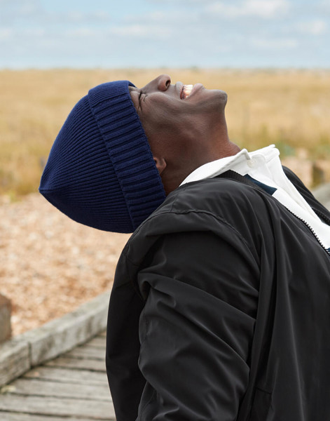 Berretto Con Patch In Cotone Organico - Graphite Grey / ONE SIZE