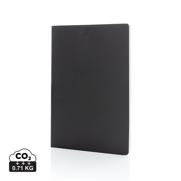Impact softcover steenpapier notitieboek A5 - Zwart